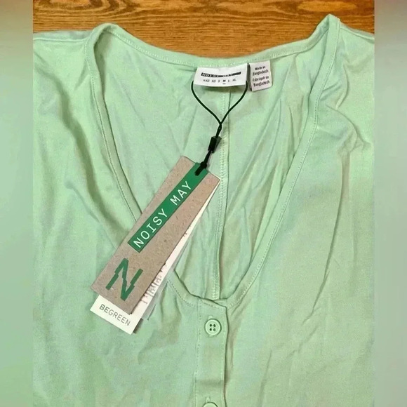 Noisy May | Long Mint Romper | Sleep Romper | BeGreen - Picture 2 of 5